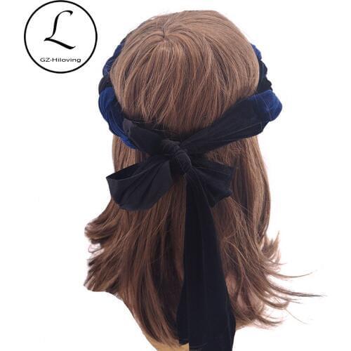 Boho Women Velvet Braid Headbands Hair Bands Accessories 2019 New Summer Autumn Ladies Black Head Wrap Party Turban Dropshipping