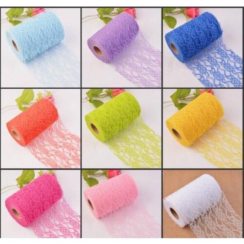 10Pcs 10Yard/Roll Cheap 15CM non-elastic Silk lace lace diy features headdress wedding decorations diy clothing accessories lace