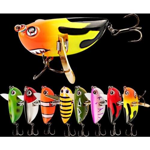 6cm 12.7g Floating Topwater Fishing Lure Wobbler With Wings Artificial Bait Hard Bait Professional Fishing Lure Fishing Tackles
