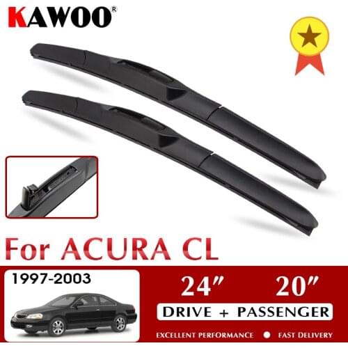 KAWOO Car Wiper Blade Windshield Blades for Acura CL 24"+20" Year Form 1997 To 2003 Auto Accessories Fit U Hook Arm LHD/RHD