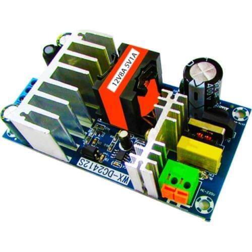 Dual Output AC Converter 110v 220v to DC 12V 8A 5V 1A 100W Switching Power Supply Board power source Module