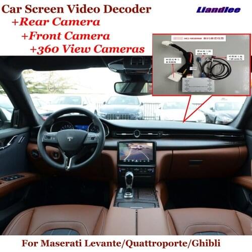DVR Reverse Image Decoder Rearview Front 360 Camera Car Original Screen Upgrade For Maserati Levante/Quattroporte/Ghibli