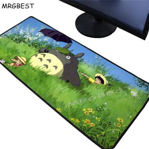 MRGBEST Japan Anime Totoro Gaming Mouse Pad Otaku Large 60x30/90x40cm Cartoon Mat Gamer Fashion Lock Edge Washable Computer Mats