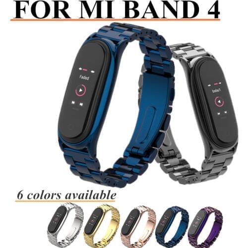 Mi band 4 Metal Strap Plus Wrist Band for Xiaomi Mi Band 4 Bracelet Screwless Xiaomi MiBand4 Bracelet Xiomi MiBand 4 Steel
