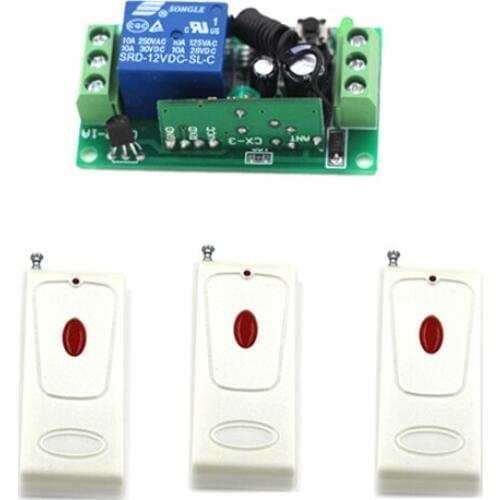 New White Transmitter Smart Wireless Remote Control Switch 3Transmitter &1Receiver 315/433MHZ