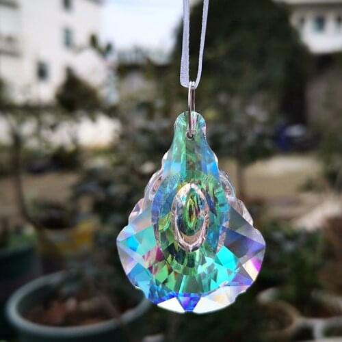 1pc Hanging Crystal Suncatcher AB-Color Chandelier Prism Bead Parts Rainbow Maker Window Home Wedding Decor Figurine Sun Catcher