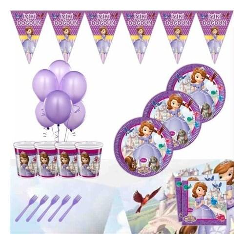 Prenses Sofia Parti Seti 24 Kişilik
