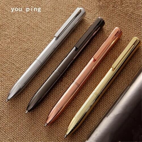 Luxury High quality 718 Metal fish scale line Colors Office Ballpoint Pens student School Stationery Supplies