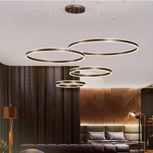 Ring up/down LED chandelier Living room dining room bedroom study lamp Cafe Restaurant Clothing Store Commercial Lighting