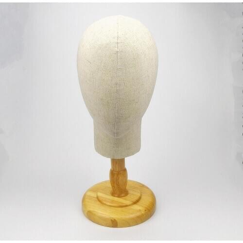 Fabric Cover Mannequin Head For Wigs Display