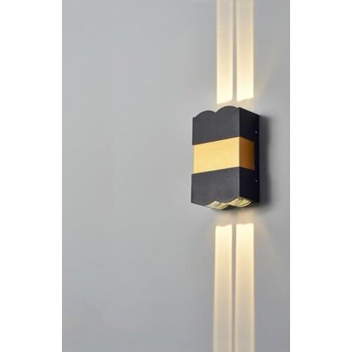 12W Modern simple creative outdoor waterproof wall lamp LED courtyard lamps gate lamp terrace balcony garden wall light