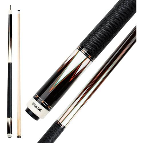ZOKUE Pool Cue Real Wood Inlay12.2-12.5mm SEE-EYA Pigskin Tip Professional Stick Genuine Leather Radial Joint Kit Precious Wood