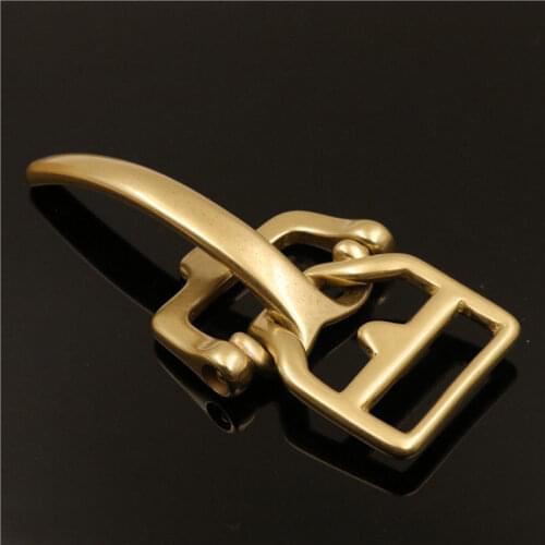1 x Solid Brass Mens Retro Littleton Cavalry Belt Buckle Leather Craft Bag Clasp Buckle Leather Craft Accessories