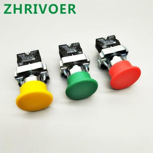 22mm Xb2-bc31 Xb2-bc42 10A/660V Mushroom Head Push Button Switch Momentary self-Reset