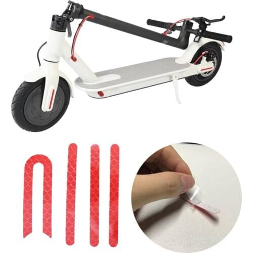 4PCS Front Rear Wheel Tyre Cover Protective Shell Reflective Sticker For Xiaomi M365 Electric Scooter Accessories