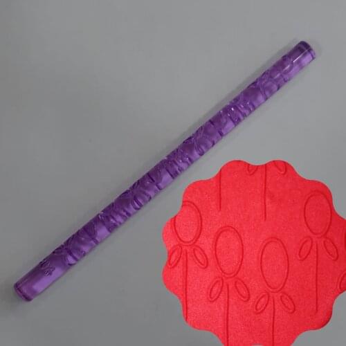 Balloon Acrylic Sculpture Textured Embossing Rolling Pin Fondant Cookie Tools Pastry Decoration