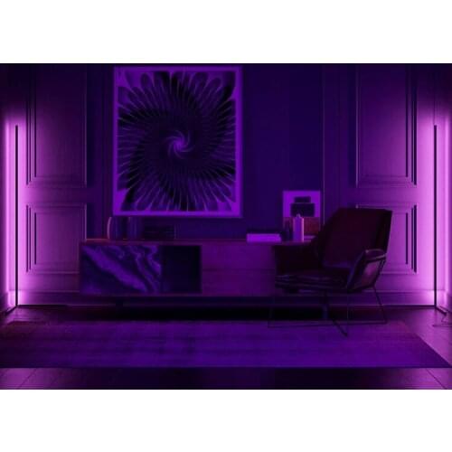 Amazon Hot selling Nordic style bedroom living room hotel decorative modern standing rgb led light floor lamp