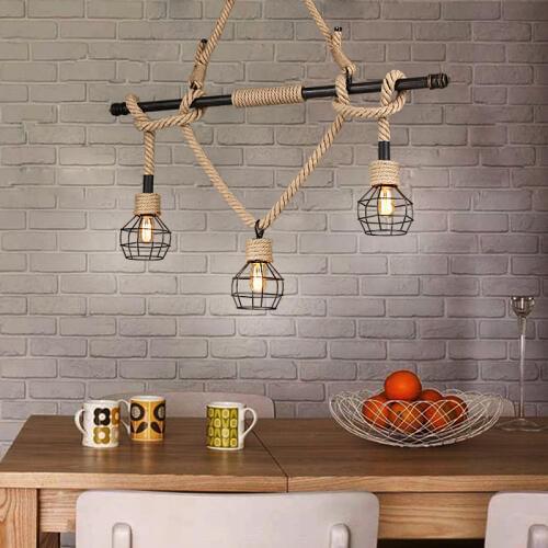 LOFT RETRO art clothing store Retro industry country hemp Pendant Lights restaurant coffee bar decorative hanging lamp