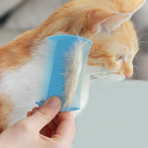 Color Random Double Sided Flea Lice Pet Plastic Combs Cats Dogs Grooming Combs For Short Long Hair For Puppy
