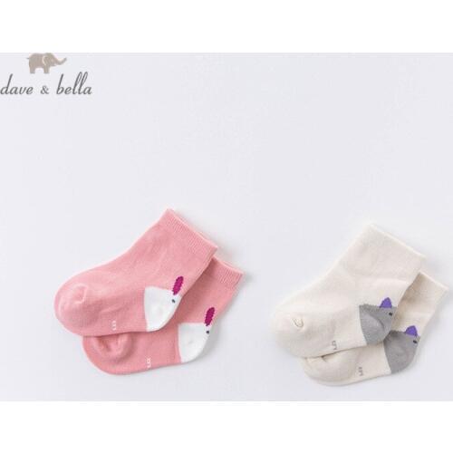DB15694 dave bella autumn fashion baby girls lolita cartoon sock children girl socks