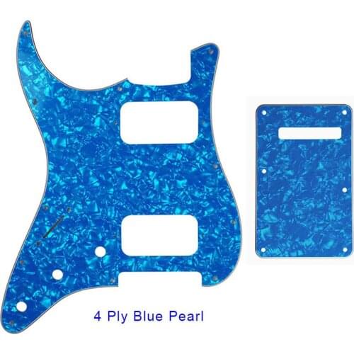 Guitar Parts - For US Left Handed 11 Screw Hole Standard Strat ST HH Humbucker Guitar Pickguard & Back Plate Scratch Plate