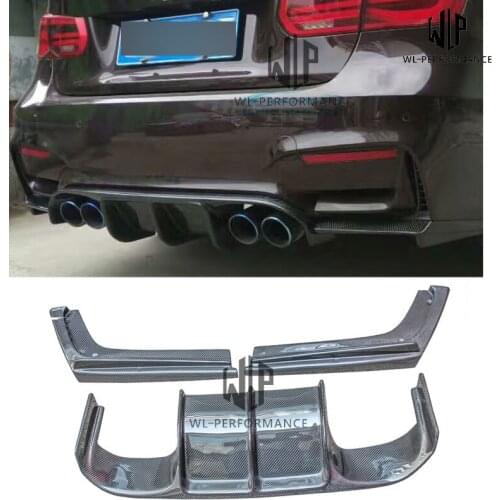 F30 High Quality Carbon Fiber Rear Lip Bumper Splitter Diffuser Car Styling for BMW 3 Series F30 F35 ANM3 320i 328i 335i 2012-UP