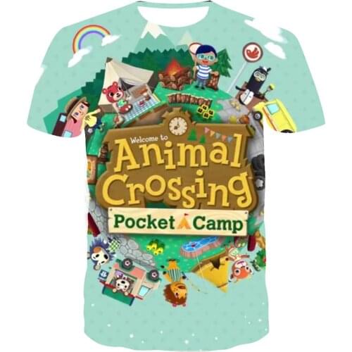 Animal Crossing Kids T-Shirt Print Girls Funny Clothes Boys Costume Children Summer Tops Kids Clothes Men Women Tshirts