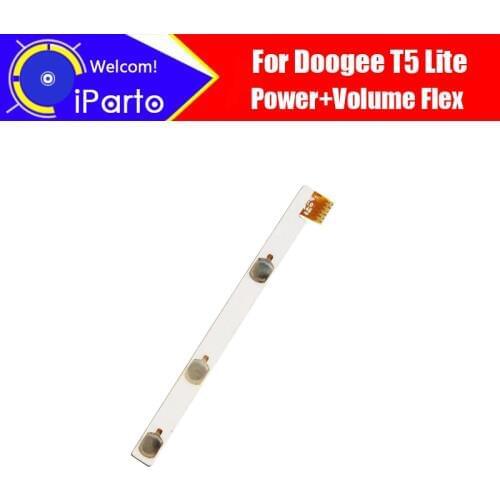 5.0 inch Doogee T5 Lite Side Button Flex Cable 100% Original New Power + Volume Button FPC Wire Flex Cable for T5 Lite