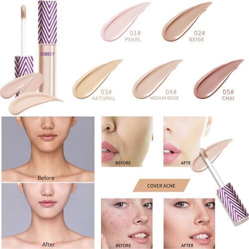 Hot Sale Full Cover Concealer Liquid Concealer Convenient Pro Eye Concealer Cream Makeup Brush Foundation Concealer Stick