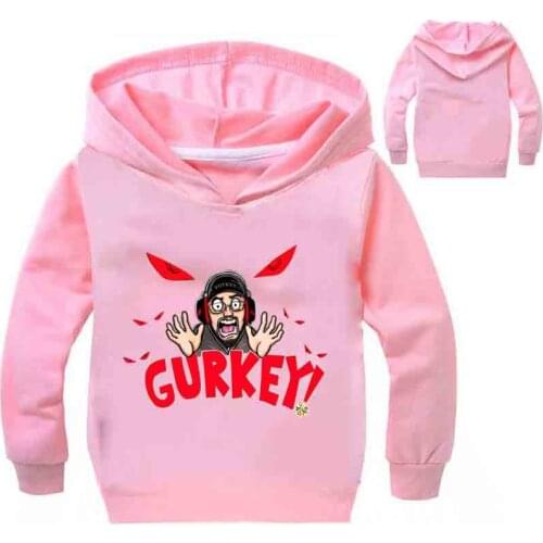 Stock Spring Autumn Cartoon GURKEY Hoodies Boys Sweatshirts Kids Tops Baby Girls Clothing Cotton Clothes Children Hooded Outwear