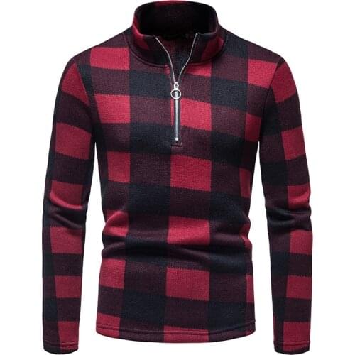 LUCLESAM Men's Pullovers With Zip