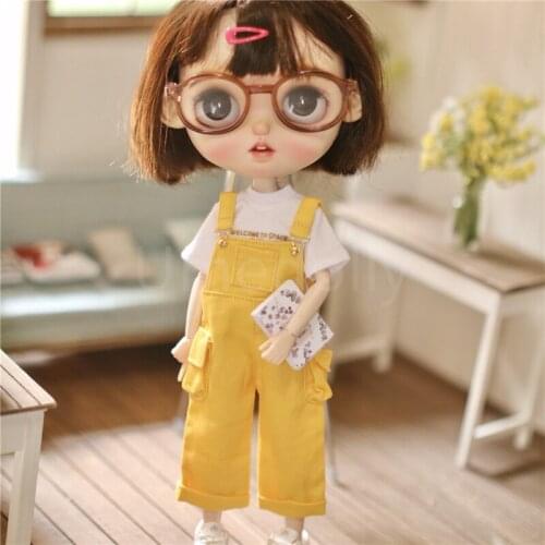 1PCS Cute Blyth Doll Overall / T-shirt / Jeans for OB24 Azone Doll Outfits Accessories
