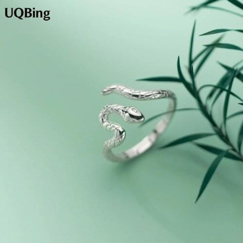 Fashion 925 Sterling Silver Irregular Snake Shape Rings Wholesale Fine Jewelry Gifts