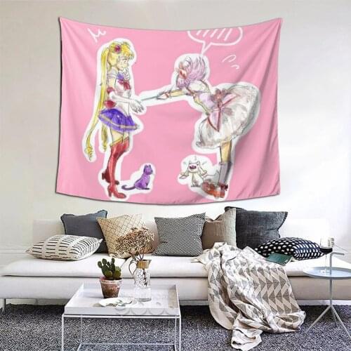 Sailor Girl Tapestry Anime Cosplay Kawaii Tapestry Wall Bedspread kawaii Hanging Blankets For Bedroom Dorm