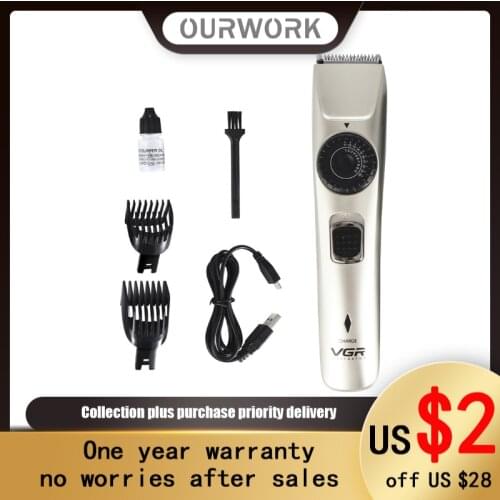 Self-Assistance Electric Push-Cut Charging Mens Beard Trim Hairdressing 1-20mm Tool Head Wash USB Charging