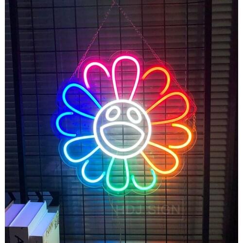 Sunflower Custom LED Neon Signs For Wall Decor Bedroom Wedding Engagement