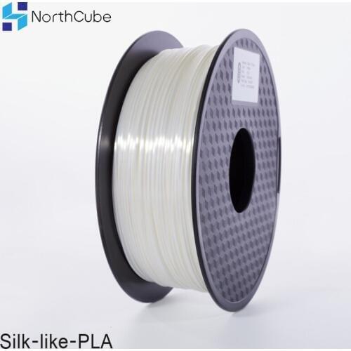NorthCube 3D Printing Silk PLA Filament 3D Printer Filament 1.75mm 1KG Silk Like Series silk-white Color Filament