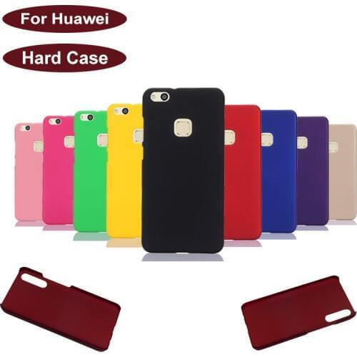 Case For Huawei Honor MATE 9 10 lite 6C Y6 PRO V10 V9 play 7X Y7 Y5 Shockproof Full Hard Plain Cute Candy Matte Case Cover Phone
