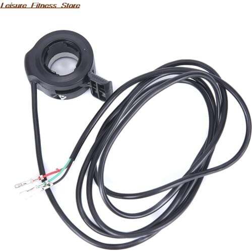 Accelerator Speed Control Electric Bike Plastic Metal Thumb Throttle Scooter Accessories Replacement Practical 3 Wire Grip Black