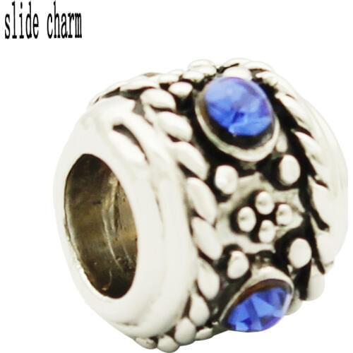 Slide Charm Blue Bracelets