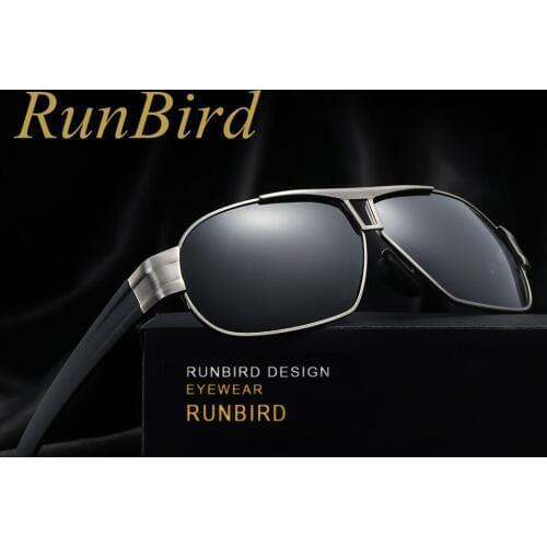 RunBird Brand Polarized Sunglasses Men Male Female Sun Glasses Brand Design Fishing Driving Sunglasses Goggle Classic Glass 800R