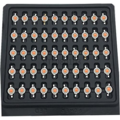 3w Full Spectrum 400nm ~840nm Led chip ,45mil Bridgelux 3w Led Diode for Hydroponics Indoor Plant Grow and Flower