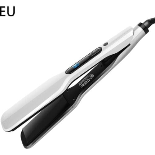 Professional Blue Screen Digital Display Hair Straightener Flat Iron Ceramic Electric Splint Negative Ion Hair Straightener