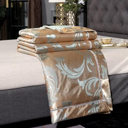 High-end New Products Silk Quilts Summer Thin Quilt Air Conditioner Quilt Comforter Blanket Suitable for adult children #s