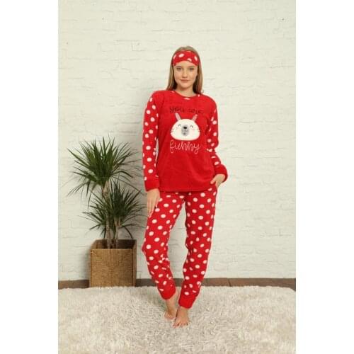 Women Welsoft Fleece Sleepwear Team Red 20036