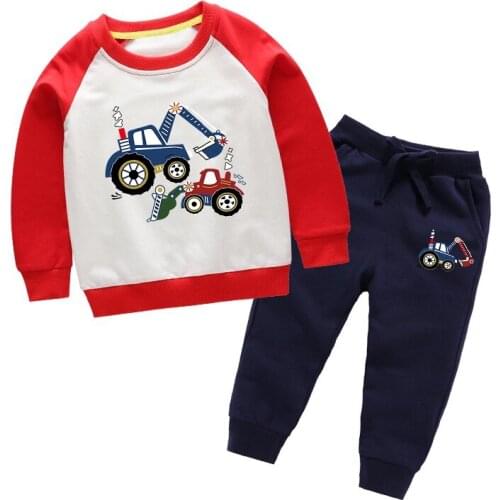 ZWF1298 Autumn Baby Girl Clothes Solid Color Baby Clothing Boys Sets Cotton Long Sleeve Tops+Pants Clothes 3-10 Years