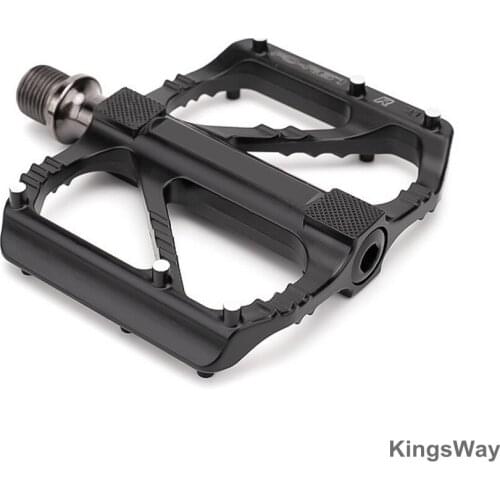 Aluminum Alloy 3 Bearings Pedal Bicycle Bike Pedal Anti-slip Black Footboard Bearing Quick Release Bike Accessories