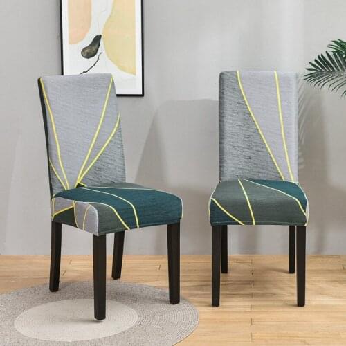 Printed stretch chair cover simple one-piece chair cushion household simple half-pack seat back package chair cover