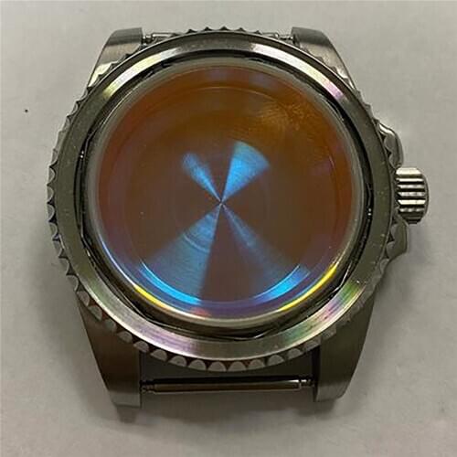 For NH35/NH36 Movement 40mm Watch Case Ceramic Bezel Sapphire Glass Watch Accessories for NH35/NH36 Movement Aluminum Bezel