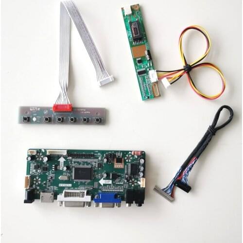 For LP141XB-A1/A2C1 14.1" 1024*768 LCD panel monitor VGA DVI LVDS 20Pin CCFL MNT68676 screen drive controller board DIY kit